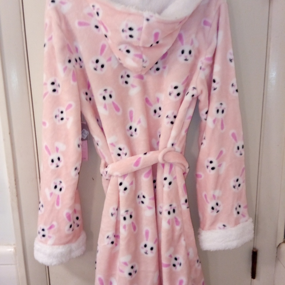 Soft hooded Easter bunny robe